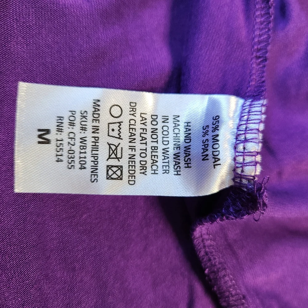 Purple wide leg pants Made by Johnny - Picture 2 of 6